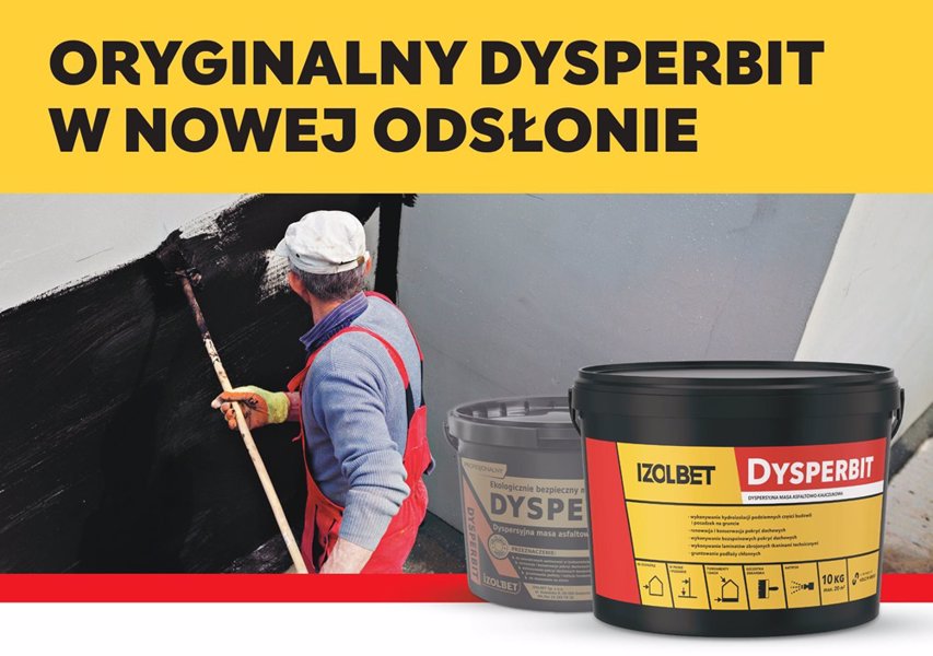 Holcim wprowadza nową, ulepszoną formułę Dysperbitu – specjalistycznego preparatu do izolacji przeciwwilgociowej